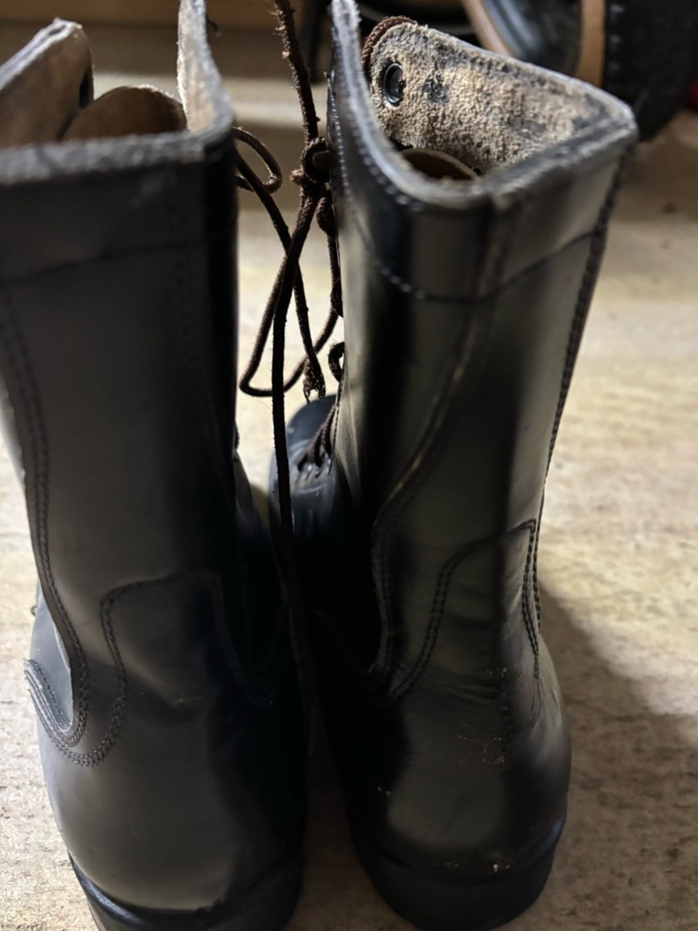 Vintage Ro-Search military Leather Lace-Up Combat Boots 4.5M /6.5W - Picture 5 of 10